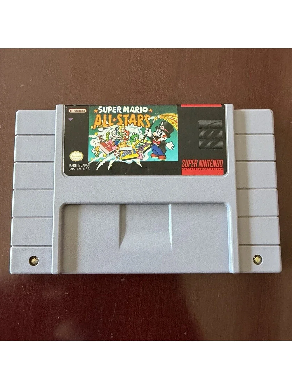 Super Mario All-Stars SNES Tested Clean Working Authentic Nintendo Cartridge